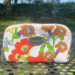 Coach Fragrance Floral Coin Purse Mini Pouch NEW